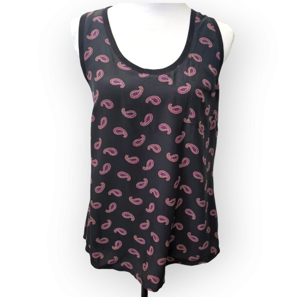 Joie Silk Racerback Tank Top Women's Size Medium